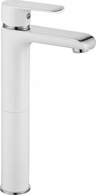 Смесител за мивка  REA Bloom White Chrom high