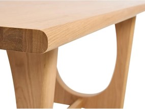 Сгъваема трапезна маса от декор от дъб 95x180 cm Flow – Unique Furniture