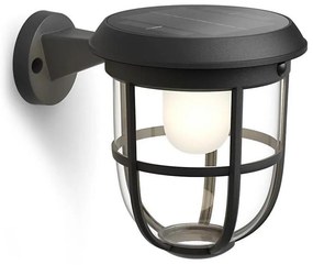 Philips LED соларен стенен сензор RADII LED/1,3W/3,7V 3000K IP44
