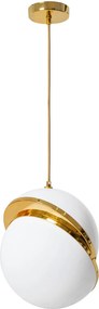 Пендел- стъклена сфера White/Gold APP481-1CP