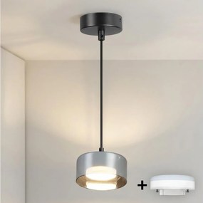 Brilagi - LED Пендел на кабел AURA LUX 1xGX53/30W/230V черен/димчат