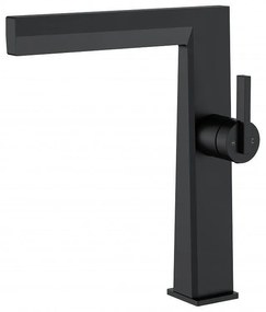 Стоящ смесител за умивалник Кони ICF 116223MB, месинг, черен мат, 22х27см