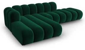 Тъмнозелен ъглов диван (ляв ъгъл) Lupine – Micadoni Home