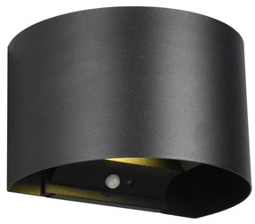 Черна LED светлина за стена Talent - Trio