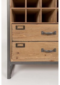 Шкаф за вино, изработен от елхово дърво Edgar - White Label