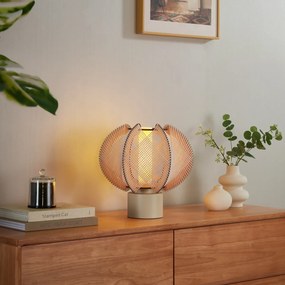 Japandi настолна лампа бежова 32 см - Gertie