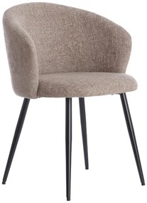 Бежови метални трапезни столове в комплект 2 бр. Radaja – Light &amp; Living