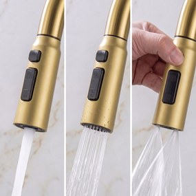Многофункционална стоманена мивка 10 в 1 REA Alonzo Brush Gold
