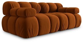 Оранжев кадифен диван 188 cm Bellis - Micadoni Home