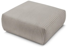 Светлосиво-бежова табуретка от рипсено кадифе Lucien – Bobochic Paris