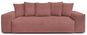 Светлорозов диван от рипсено кадифе 280 cm Voltaire – Bobochic Paris