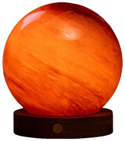 Тъмнокафява светлинна декорация с USB ø 12 cm Sand Storm – Gingko