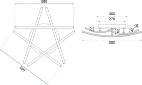 Плафон Star APP399-C