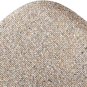 Бежови тапицирани трапезни столове в комплект с подлакътници 2 бр. Ecto – Hübsch