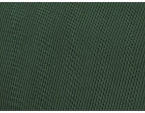 Зелен сгъваем/с място за съхранение ъглов диван от рипсено кадифе Voltaire – Bobochic Paris