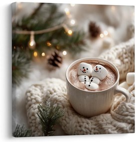 Картина на платно – Коледно спокойствие с вкусен шоколад