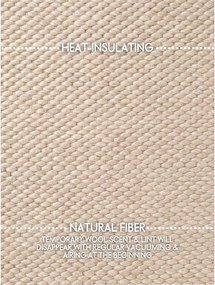 Бежов ръчно изработен вълнен килим 140x200 cm Lyon Beans – Elle Decoration