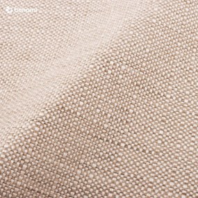 Бежово двойно тапицирано легло с място за съхранение с включена подматрачна рамка 200x200 cm Elizabeth – Micadoni