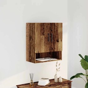 857298 vidaXL Стенни шкафове Old Wood 60x31x70 cm Инженерна дървесина
