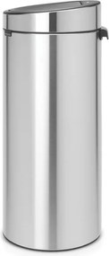 Кош за боклук Brabantia Touch Bin New 650011, 30 л, Безшумно и плавно затваряне, Инокс/мат
