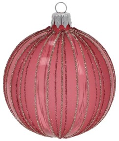 Стъклени ръчно издухани коледни топки в комплект 3 бр. ø 8 cm – Ego Dekor