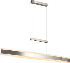 LED висящо осветително тяло в матово сребрист цвят с метален абажур Arcola – Trio