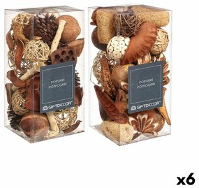 Decorative Potpourri Бял Кафяв Червен 14 x 30,5 x 14 cm (6 броя)
