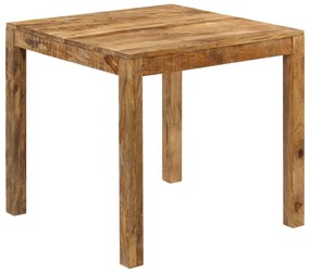 246704 vidaXL Трапезна маса, мангово дърво масив, 82x80x76 cм