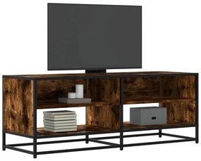 848891 vidaXL ТB шкаф, опушен дъб, 120,5x40x46 см, инженерно дърво и метал