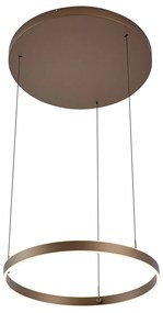 Дизайнерска висяща лампа тъмен бронз с 3-степенно димиране - Titmus