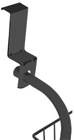 Черна метална стойка за обувки - Wenko