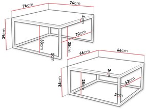 Холни маси комплект Stolik Dual Zloty-Mauro