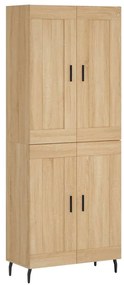 3199700 vidaXL Висок шкаф, дъб сонома, 69,5x34x180 см, инженерно дърво