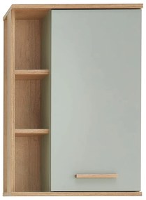 Зелен висящ шкаф за баня в дъб 51x75 cm Set 963 - Pelipal