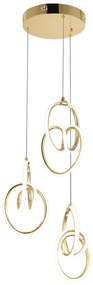 Висяща LED лампа G082-3CPR Gold