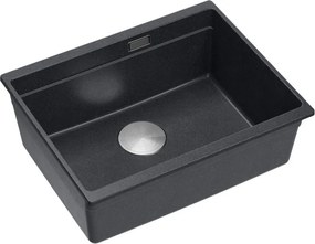 гранитна мивка Logan 100 Black Metallic