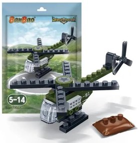 BanBao - Мини конструктор Военен хеликоптер