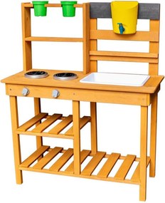 2Kids Toys - Дървена градинска кухня с мивка