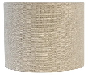 Текстилен абажур светлосив кръгъл 18/18/14