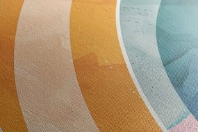 Картина на платно – Дъга Peach Fuzz
