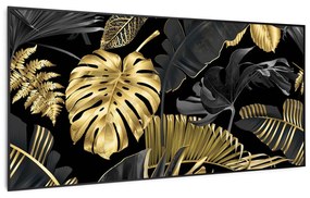 Klarstein Wonderwall Air Art Smart, инфрачервен отоплител, черно  листо, 120 х 60 см, 700 W