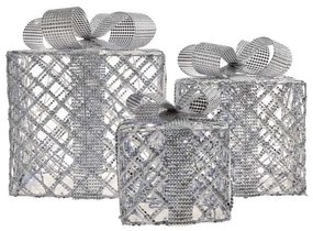 LED Коледна декорация 72xLED/1,35W/230V сребриста