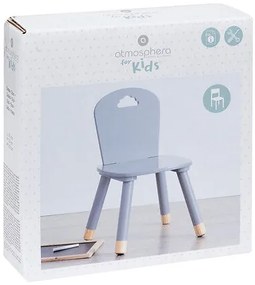 Детски стол atmosphera, MDF, Сив