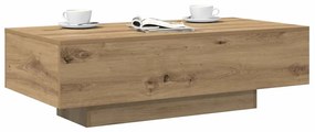 856405 vidaXL Кафе маса, дъб артизан, 100x49,5x31 см, инженерно дърво