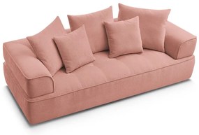 Розов шенилов диван 237 cm Whesley – Bobochic Paris