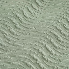 Зелено единично спално бельо 135x200 cm Heatset Wave – Catherine Lansfield