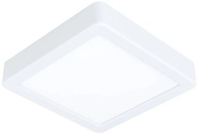 Бяло LED осветително тяло за таван 16x16 cm FUEVA 5 – EGLO