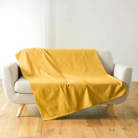 Жълто покривало за легло 180x220 cm Lucile – douceur d'intérieur