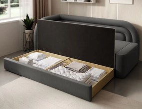 Разтегателно легло Fanuci - Тъмно сиво - Ляво