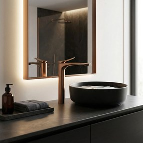 Смесител за мивка Rea Vision Brush Copper High